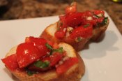 Bruschetta with Tomato and Basil