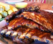Spare ribs in barbecue sauce
